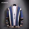 Camisolas masculinas 2021 primavera outono Cardigan de lã Camisola masculina Moda Quente Slim fit Camisola de malha Masculina Fleece Hoodies Casaco tamanho masculino M-3XL L230719