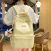 Old Kids backpack teenagers plush cartoon pendant double shoulder school bags big boys girls large capacity travel bag Z3011