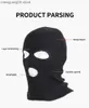 Beanie/Skull Caps 3 Hole Knitted Ski Mask Winter Full Face Cover Cycling Outdoor Sports Neck Gaiter Warm Adult Balaclava for Women and Men T230719