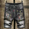 Designer Herren Jeans Kurzer neuer Button Placket Original Denim Shorts Viertel Länge Personalisierte CHG23071926