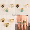 Band Rings Stainless Steel Rings Open Rings For Women Rings Wide Ring Colorful Geometry Chain Female Rings Jewelry Party Gift Wholesale J230719