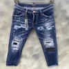 DSQ PHANTOM TURTLE Heren Jeans Heren Luxe Designer Jeans Skinny Ripped Cool Guy Causaal Gat Denim Modemerk Fit Jeans Me317u