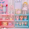 Storage Holders Racks Fresh lace 3-layer shelf pink girl desktop doll rack cosmetics student dormitory storage display rack cabinet organizer shelf 230718