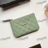 Eight Colors Mini Women Wallet Caviar Leather Quilted Gold Hardware Luxury Handbag Shopping Evening Clutch Designer Purse Zipper Vintage Card Holder Birkin 15CM