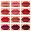 Lippenstift 12 stks X 5g lip ontwerp matte finish lippenstift set gebruiksvriendelijk duurzaam glad niet plakkerig make-up lichtgewicht zacht en hydraterend 230718