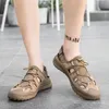 Sandals Golden Sapling Summer Loafers Breathable Men's Outdoor Sandals Fashion Platform Shoes Classics Men Casual Flats Mountain Sandals 230718