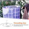 Storage Bags 2 Pcs Bed Linen Drying Rack Blanket Hanger Clothes Indoor Stainless Steel Spiral Quilt Metal Folding Foldable