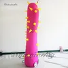 Customized Inflatable Cactus Plant Model 3m Height Pink Blow Up Cereus Replica Balloon For Garden Party Decoration248m