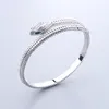 Novo conjunto de pulseiras de ouro 18 K com cobra de prata para mulheres anel masculino tênis de luxo Moda unissex designer de joias femininas jóias presentes de festa acessórios casamento
