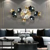 Wandklokken Licht Luxe Klok Woonkamer Mode Decoratieve Persoonlijkheid Creatieve Smeedijzeren Decor