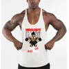 Regatas masculinas Colete de marca Muscle Fashion Academia Colete masculino Top sem mangas Listras Vestuário Bodybuilding Mono Fitness Sweatshirt 230718