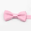 Bolo Ties New Light Candy Color Kids Bow Tie Pink Beige Blue Satin Child Pet Small Butterfly Wedding Party Dinner Cravat Accessory Gift HKD230719