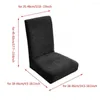 Pokrywa krzesła 1 -częściowy powszechny rozmiar Okładka duża elastyczny materiał żakardowy i aksamitne siedzisko na jadalnię