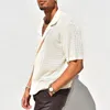 Chemises décontractées pour hommes chemise de plage pour haut ajusté à manches courtes mode imprimé vêtements d'été 2023