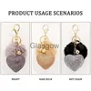 Kluczowe klucze do pokomu Kliny Rhinestone Heart's Women's Bags Keyring Pierścień Pendants Pokój Zawieszenie dekoracja samochodowa dekoracja x0718