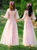 Ethnic Clothing Yourqipao Women's Xiuhe Chinese Sisters Group Skirt Hanfu Bridesmaid Dress Set Summer China Style Traditional Tang Han