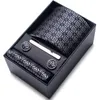 Neck Ties Gift box for men 8cm tie Business formal jacquard yarn-dyed business professional tie suit for men 230719