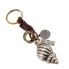 Trendy Geunine Leather Braid Key Chain Car Key Bags Pendant Keyring Accessories Promotion Gifts Stock