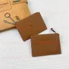 11.9 CM Top quality Togo Card holders Genuine leather City CC Keychain For Credit Cards Short Wallets Women Men Unisex fashion Cowskin Serial Number Come With Box