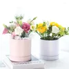 Emballage cadeau 1 PC Mini fleur emballage rond papier boîte emballage câlin seau fête de mariage décorer Vase