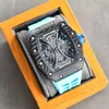 Montres mécaniques automatiques R ichars Swiss Milles Watch New Weasel Mechanical Business Watch RM053-01 LL
