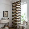 Curtain Printed Tassled Bohemian Style Corrugated Gold Kitchen
