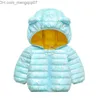 Manteau en duvet automne ou hiver à capuche vêtements pour enfants filles garçons couleur manteau chaud manteau pour enfants Z230719