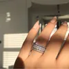 Bröllopsringar för kvinnor Creative Wheel Full Zircon Ring Female Bride Party Jewelry Engagement Fashion