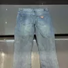 Men's Jeans designer 2023SS Spring/Summer New Product Pull Fashion Slim Fit Wash Light Pants 8NM2