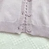 Pullover dziewczęta kwiatowe swetry jesienne maluch kardigany dzianiny haft haftowa bawełniana ubrania dziecięce kurtka kudła kreski sweter hkd230719