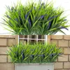 Fiori decorativi 6pcs Lavanda artificiale Facile manutenzione Piante di simulazione Giardino Veranda Decor Simulato