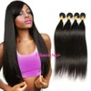 Elibess Hair-Whole Brazilian Virgin Human Hair Bundles 50g 조각 4 번들 10 ''-26 ''Straight Wave219U