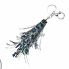 Clé de voiture Nouveau Trois couches Porte-clés en cuir Imprimé léopard Long Tassel KeyChain 20style Porte-clés Femmes Sac Charmant Pendentif Porte-clés De Voiture x0718