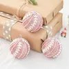 Décoration de fête 8 cm boule d'arbre de noël coloré paillettes pendentif boule ornements suspendus 2024 année Navidad maison mur fenêtre