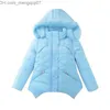 Coat 2023 New Winter Women's Jacket Coat Fashion Long Hooded Coat Thick and Warm Children's Clothing 3 4 5 6 8 10 12 Z230719