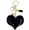 Cool Sequin porte-clés pêche coeur amour gland cloche porte-clés personnalité masculine et féminine sac de voiture mode ornements petit cadeau