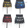 Belts Women Body Chain Sequin Star Waist Belt Long Tassel Belly Dance For Female Clothing Accessories