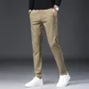 Mens Suit Pants Formella män klänningar byxor Kläder Korea Style Slim Elastic Midje Office Classic Summer Truser291f