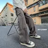 Men's Pants Hip Hop Tools Men Multi Pockets Cargo Women Famous Street Clothes Traditional Straight Loose Running Overa