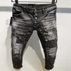 2022 jeans de alta qualidade novo designer de luxo D2 Jeans jeans com buracos Dsquare Biker Pants 2#A397296r