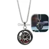 Interior Decorations Metal car hub styling Car interior mirror pendant wheel hub tire hanging decorative accessories are suitable for amg wheels x0718