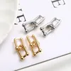 Boucles d'oreilles créoles Huggie couleur argent en forme de U pour les femmes bijoux fins créatifs prévenir les allergies