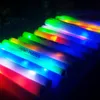 LED Işık Çubukları LED Glow Sticks Glow Köpük Çubukları Özelleştirilmiş Kişiselleştirilmiş Yanıp sönen Çubuklar Aydınlatıcı Batonlar Asıkları Karanlık Düğün Partisi 230718