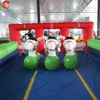 Ücretsiz gemi dış mekan aktiviteleri 7x5m Fun Derby Court Şişirilebilir Bouncy Pony At Yarışı Oyunları Satılık