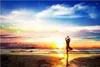 Wallpapers Custom Po Wallpaper 3d Mural Beautiful Dusk Sunrise Seaside Beach Yoga Art Background Wall Paper