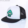 Ball Caps Cosplay Splaton 2 Hat King Flip Flip Visual Hat Hat Ink Girl Boy вход сетчатой ​​шляпа Jet Fish Hat Yp016 Z230719