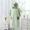 Towel Hooded Bath Cartoon Children Beach Cloak Large Wearable Absorbent Towels Ponch Bathrobe Beachwear Pool Swimming