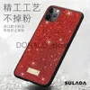 Mobiele telefoon hoesjes Apple 15 telefoonhoes met huid glanzend poeder deeltjes beschermhoes geschikt voor Apple 14 ProMax telefoon kleur lederen tas J230719