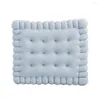 Pillow Cookie Biscuit Shape Plush Soft Car Seat Pad Decorative Tatami Back Sofa Home Chair