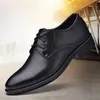 GAI for Men Leather Business Dress Shoes All-match Casual Shock-absorbing Wear-resistant Footwear Chaussure Homme 230718